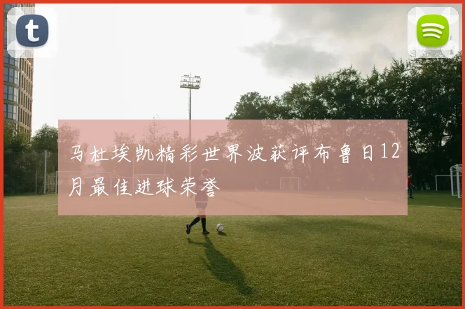 马杜埃凯精彩世界波获评布鲁日12月最佳进球荣誉